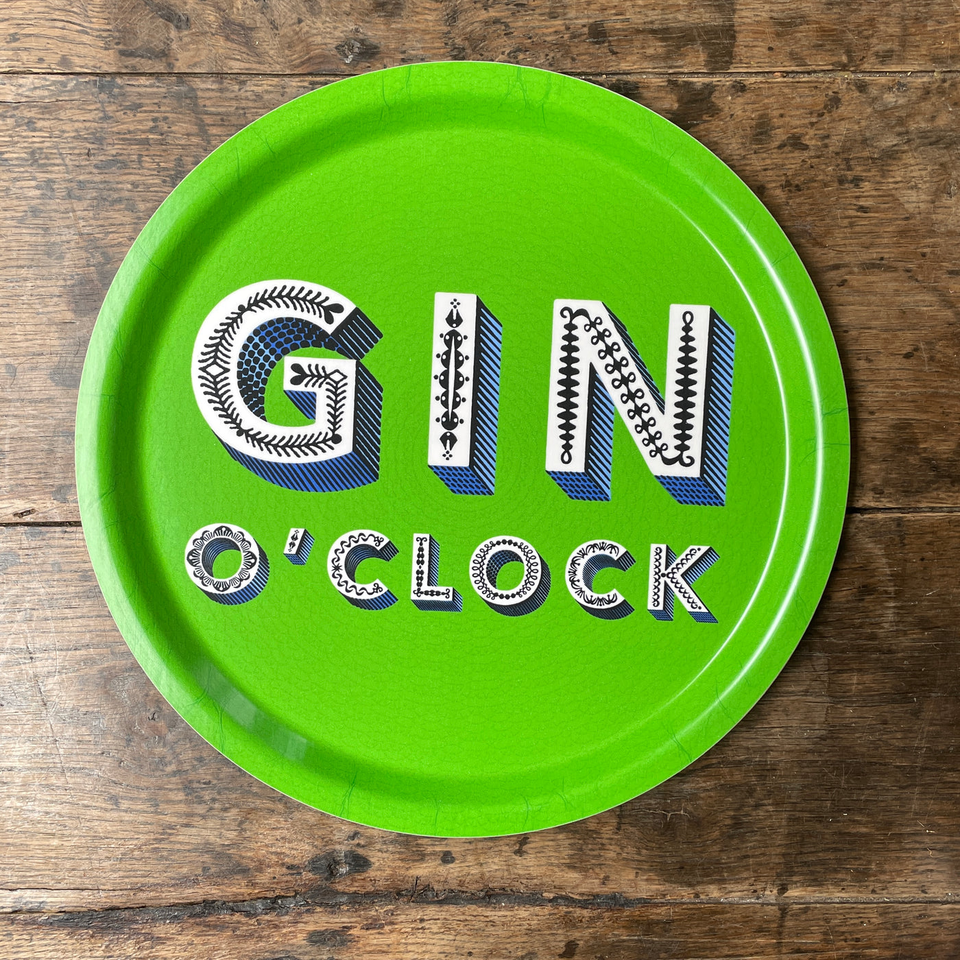 Gin O'Clock tray