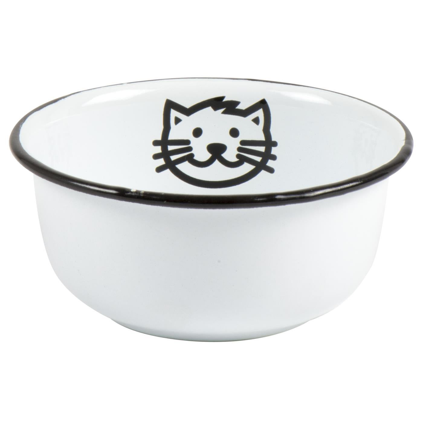 Small Enamel Cat Bowl