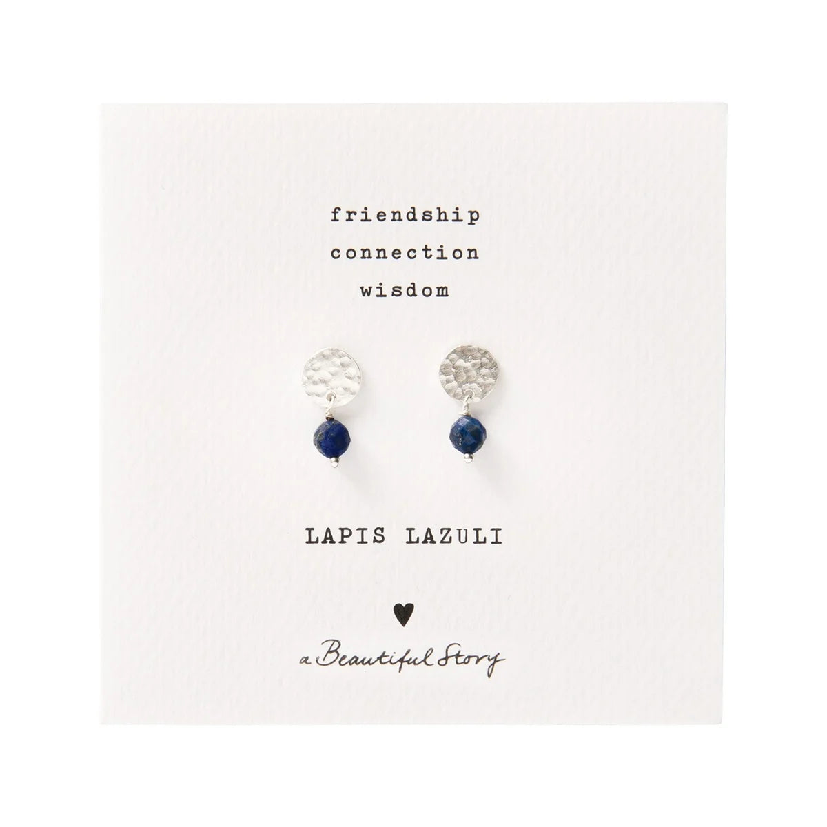 Mini Coin Lapis Lazuli Earrings